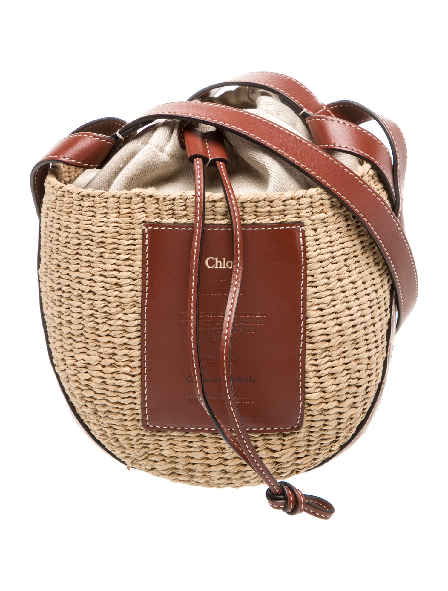 Chloé Raffia Bucket Bag
