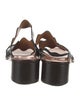 Chloé Leather Scalloped Accent Slides