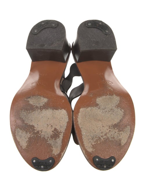 Chloé Leather Scalloped Accent Slides