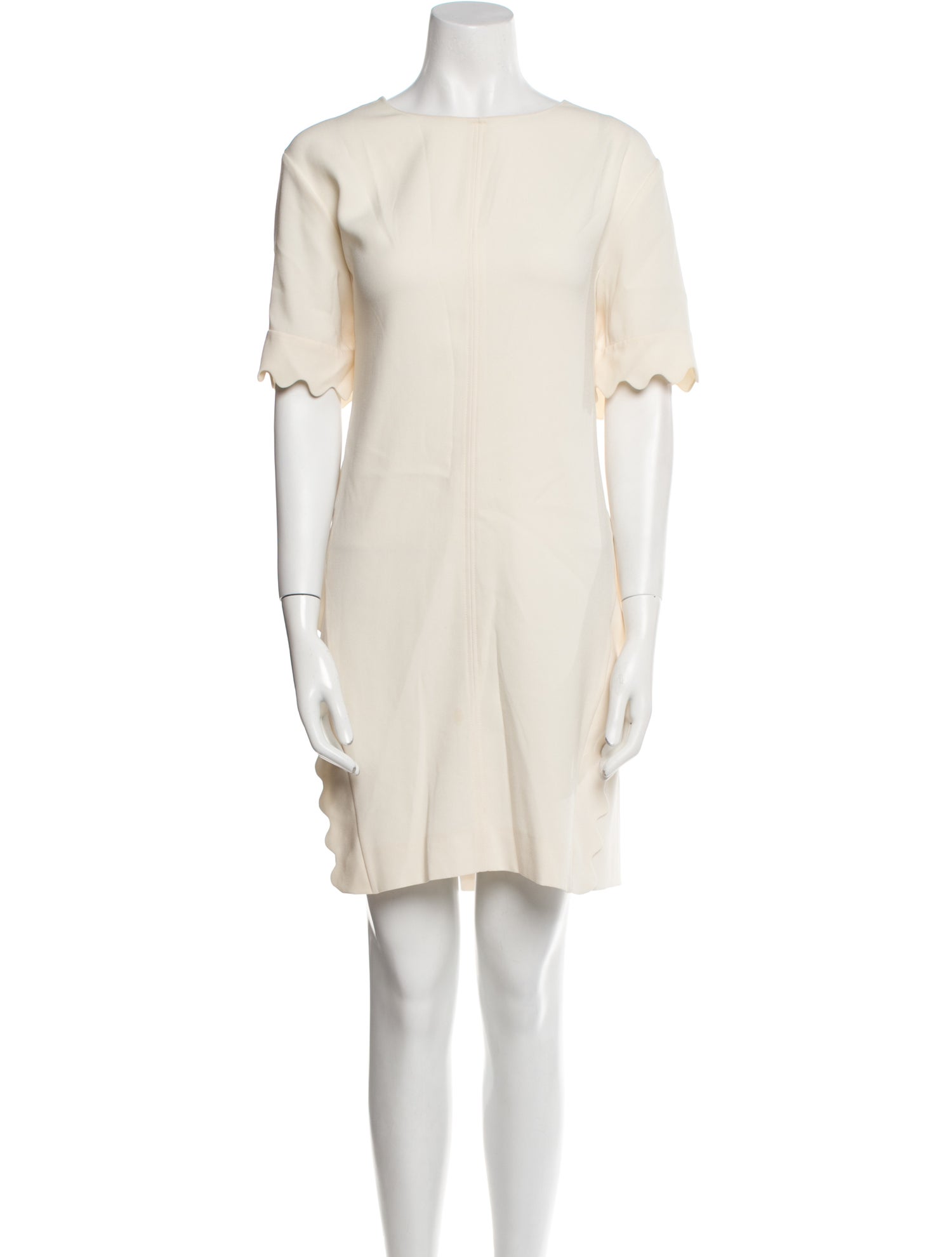 Chloé Bateau Neckline Mini Dress