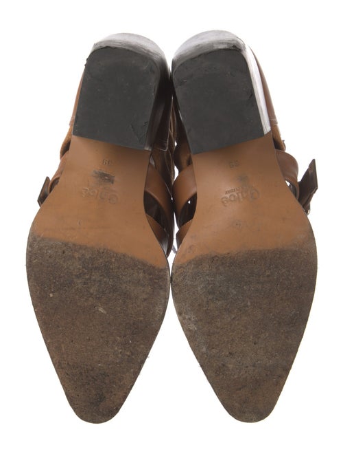 Chloé Suede Leather Trim Embellishment Lace-Up Boots