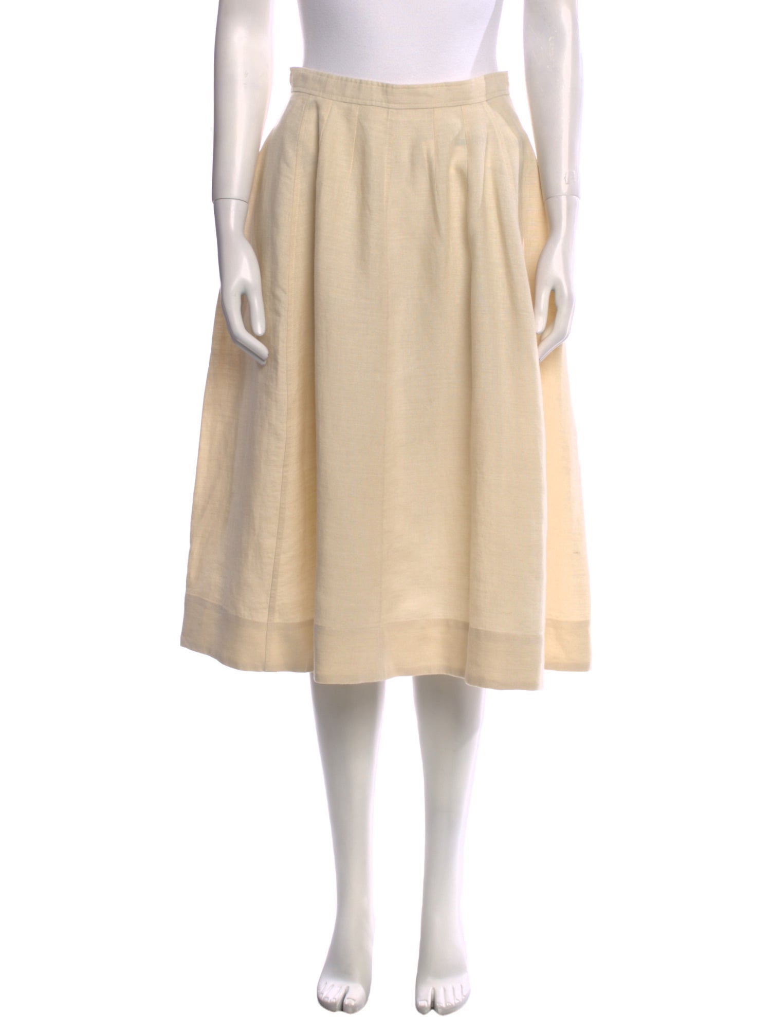 Chloé Linen Midi Length Skirt