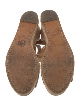 Chloé Suede Scalloped Accent Espadrilles