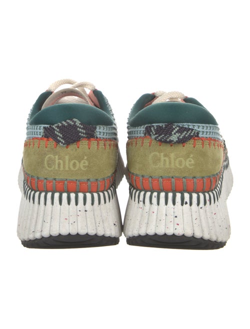 Chloé Patterned Whipstitch Trim Sneakers