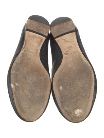 Chloé Leather Scalloped Accent Ballet Flats