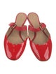 Chloé Patent Leather Scalloped Accent Mules