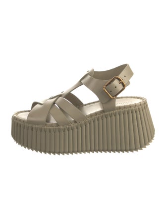 Chloé Leather Slingback Sandals