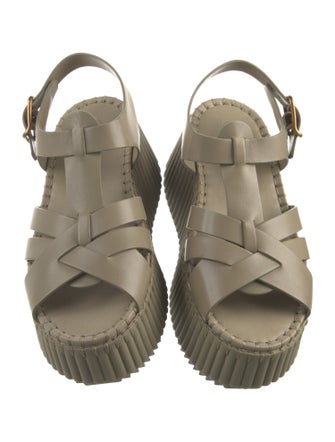 Chloé Leather Slingback Sandals