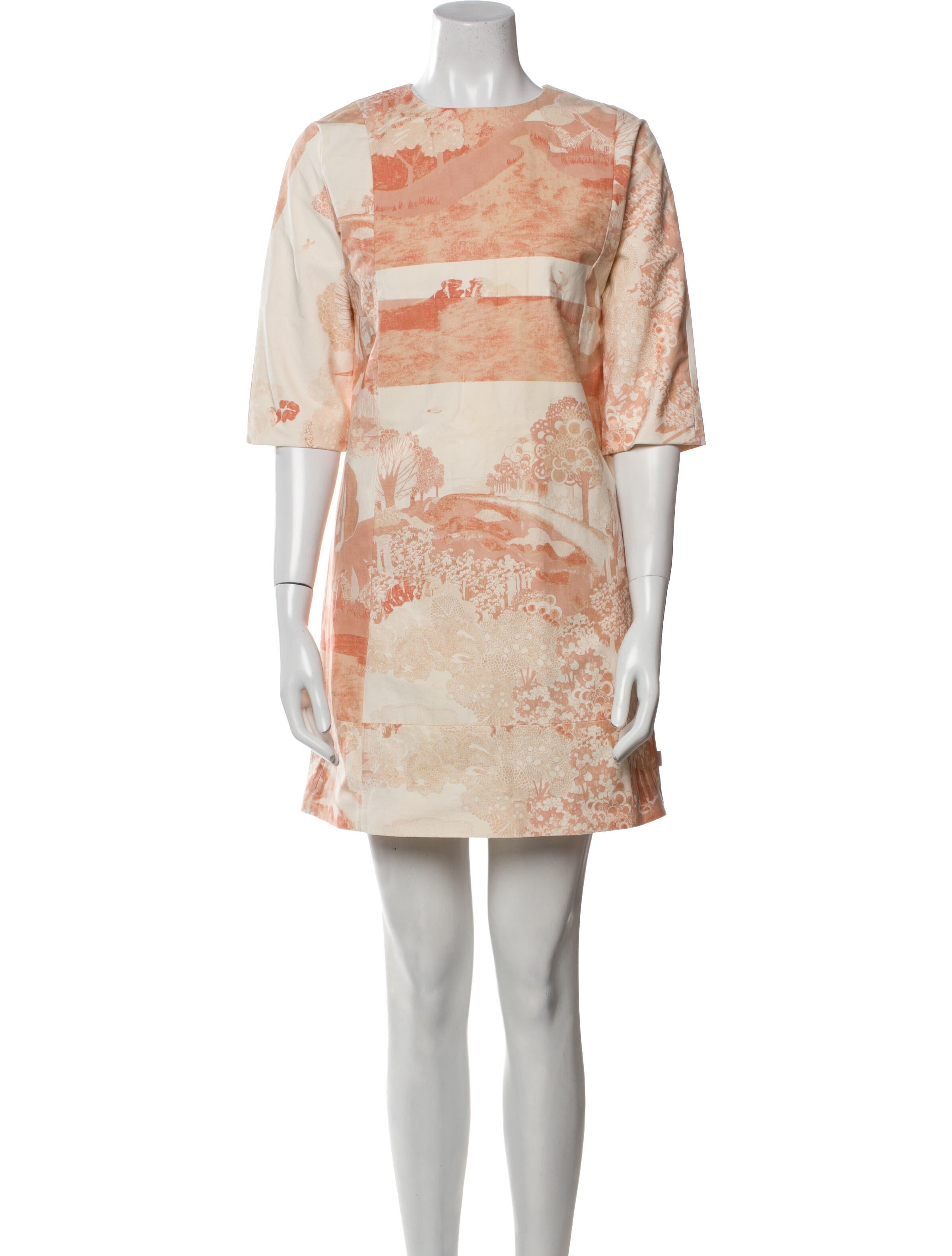 Chloé Girls' Pattern Quarter Sleeve Dress