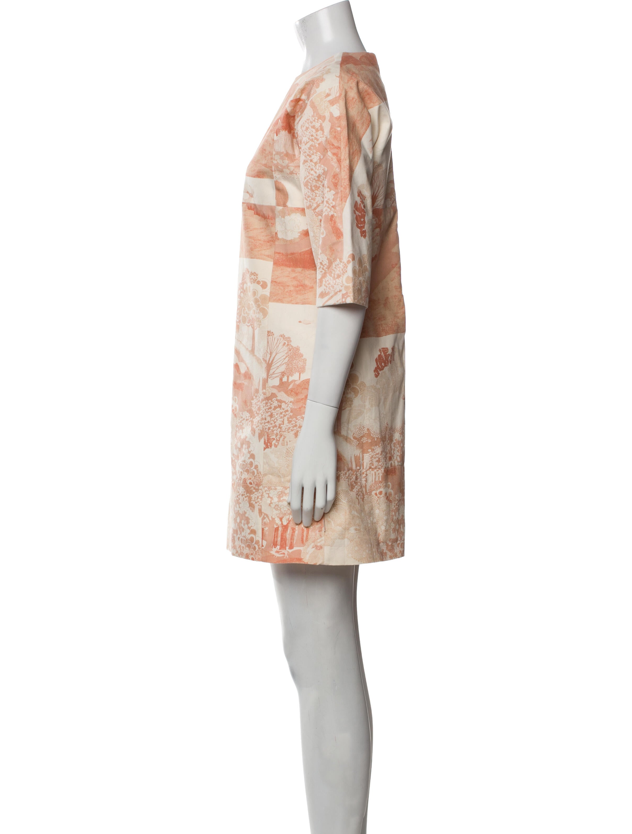 Chloé Girls' Pattern Quarter Sleeve Dress