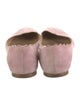 Chloé Suede Scalloped Accent Ballet Flats