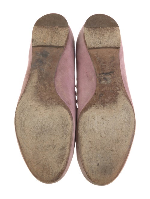 Chloé Suede Scalloped Accent Ballet Flats