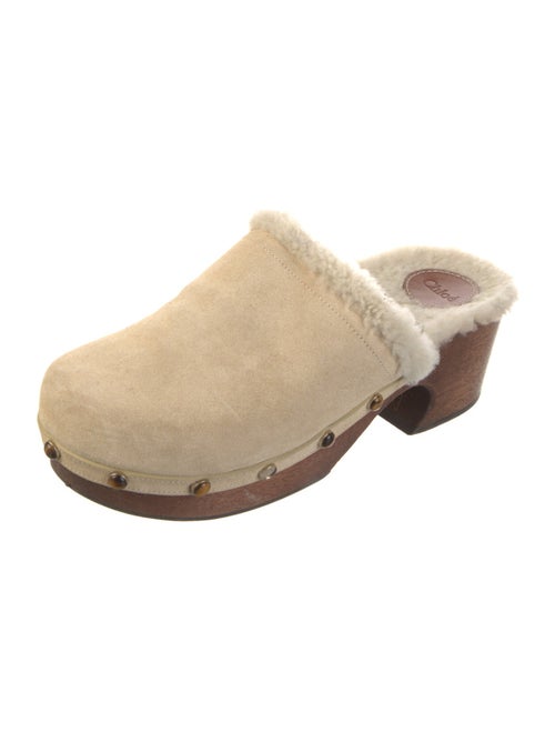 Chloé Shearling Mules