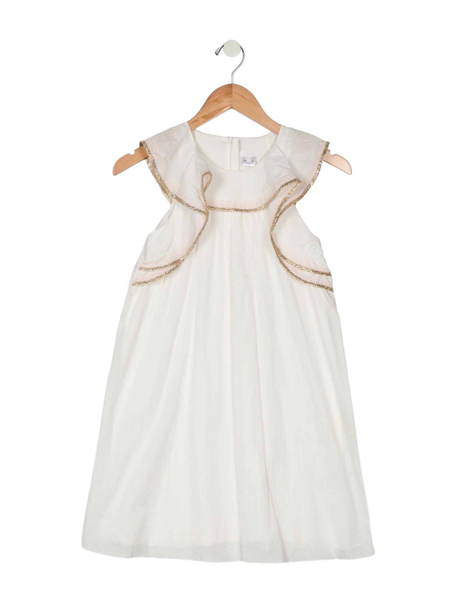 Chloé Girls Sleeveless Cotton Dress