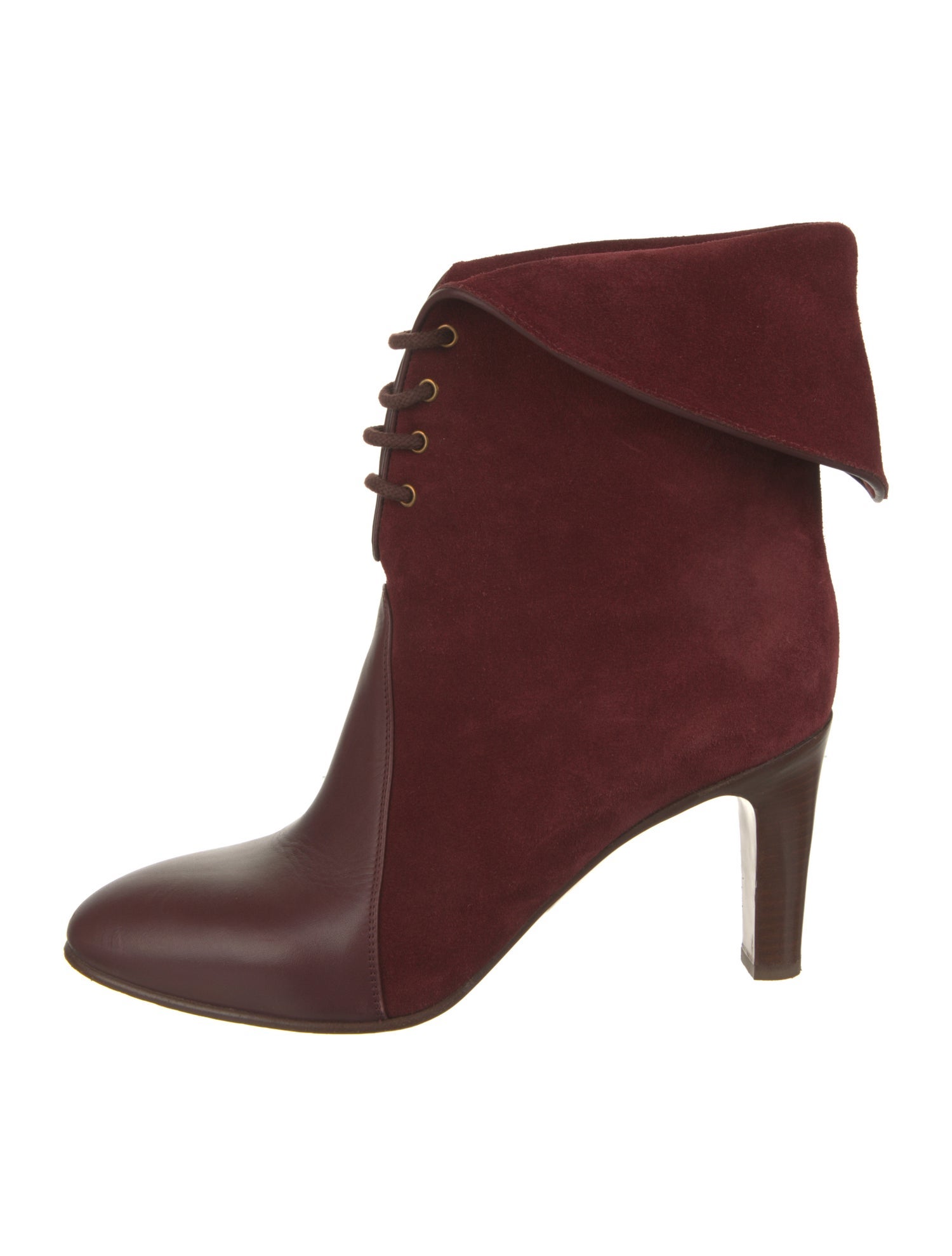 Chloé Suede Lace-Up Boots