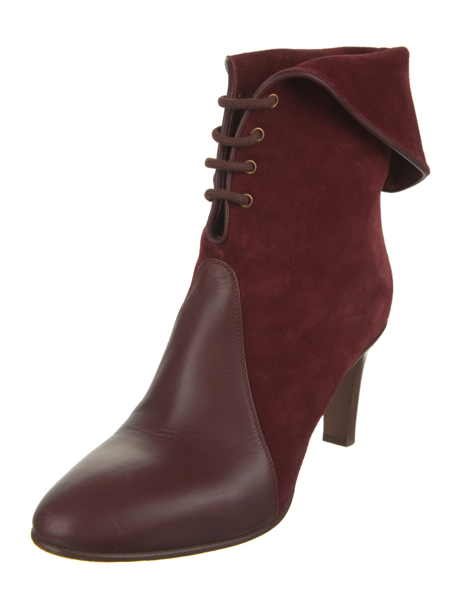 Chloé Suede Lace-Up Boots