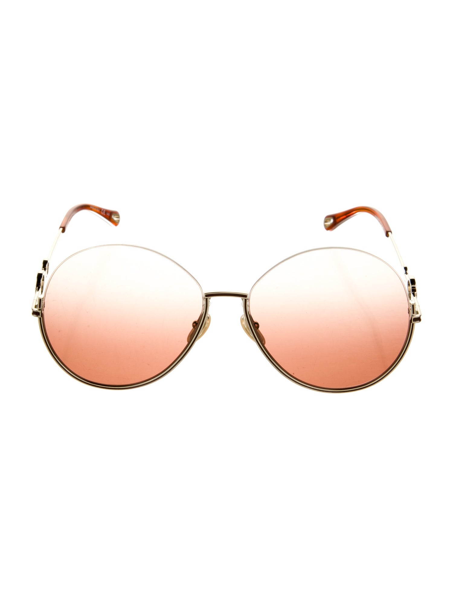 Chloé Aviator Mirrored Sunglasses
