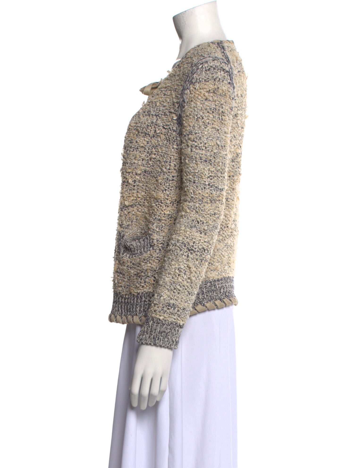 Chloé Silk Open Front Sweater