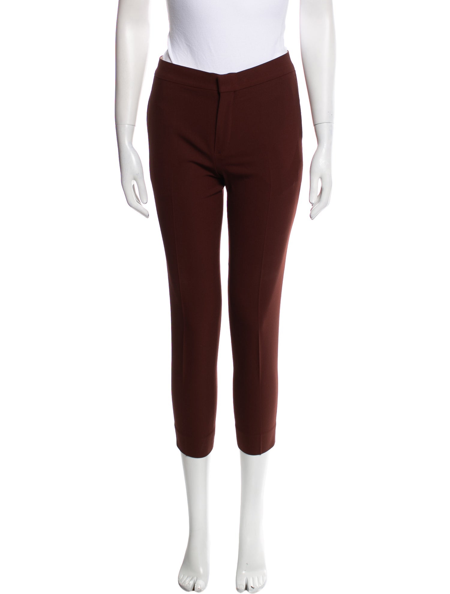 Chloé Virgin Wool Skinny Leg Pants