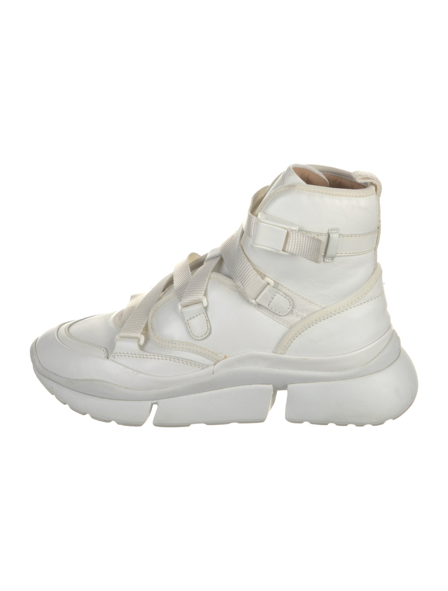 Chloé Leather Grosgrain Trim Boots