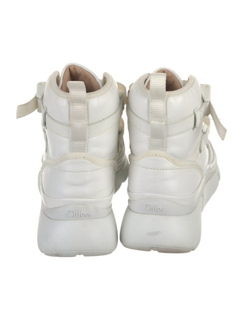 Chloé Leather Grosgrain Trim Boots