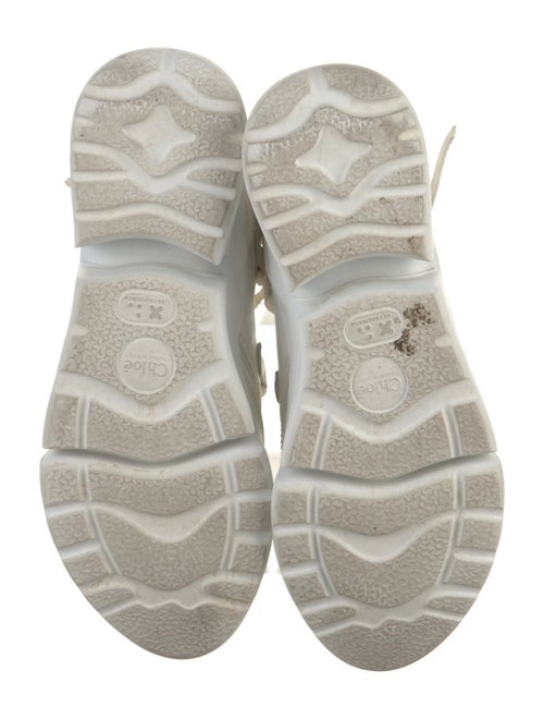 Chloé Leather Grosgrain Trim Boots