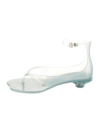 Chloé PVC T-Strap Sandals