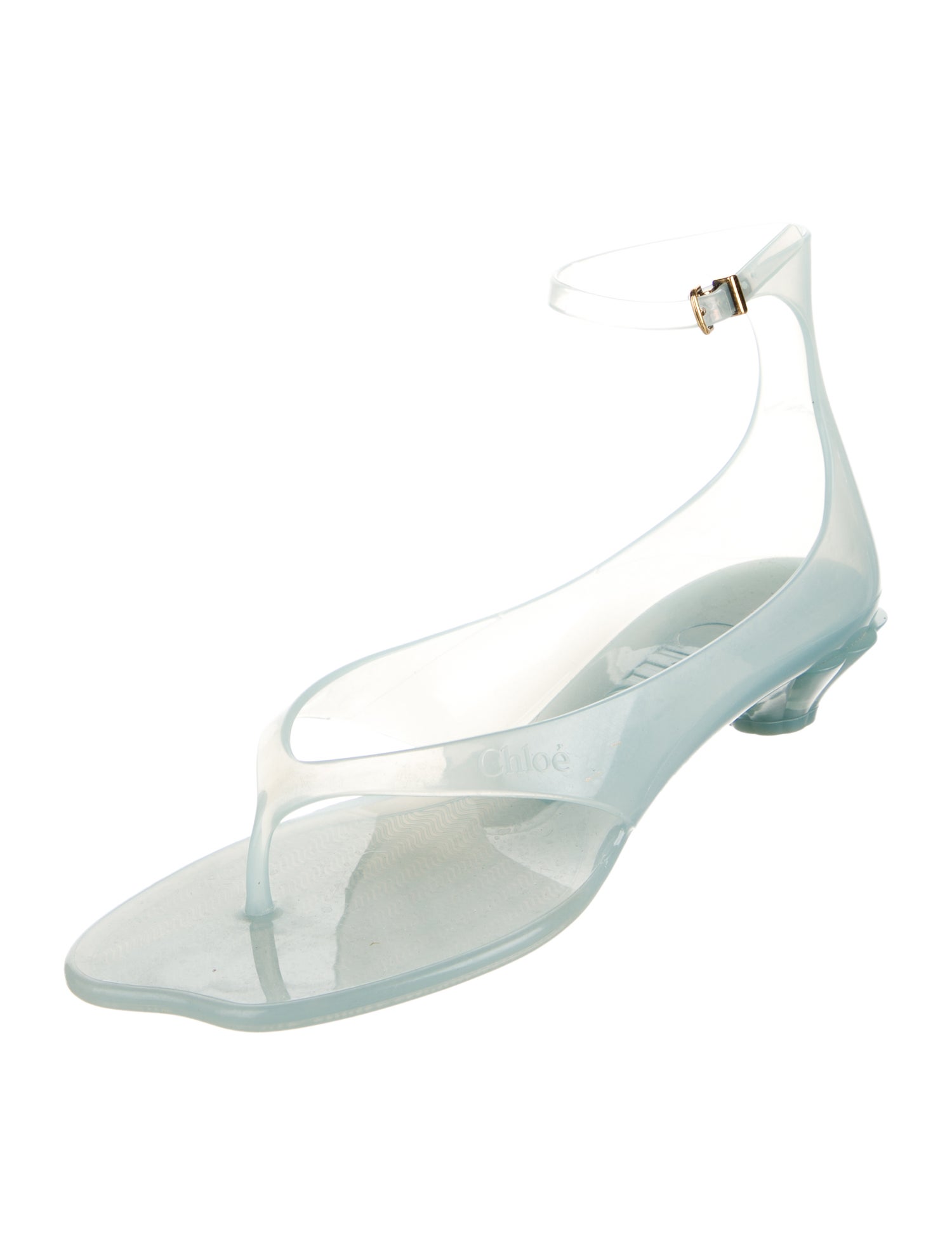 Chloé PVC T-Strap Sandals