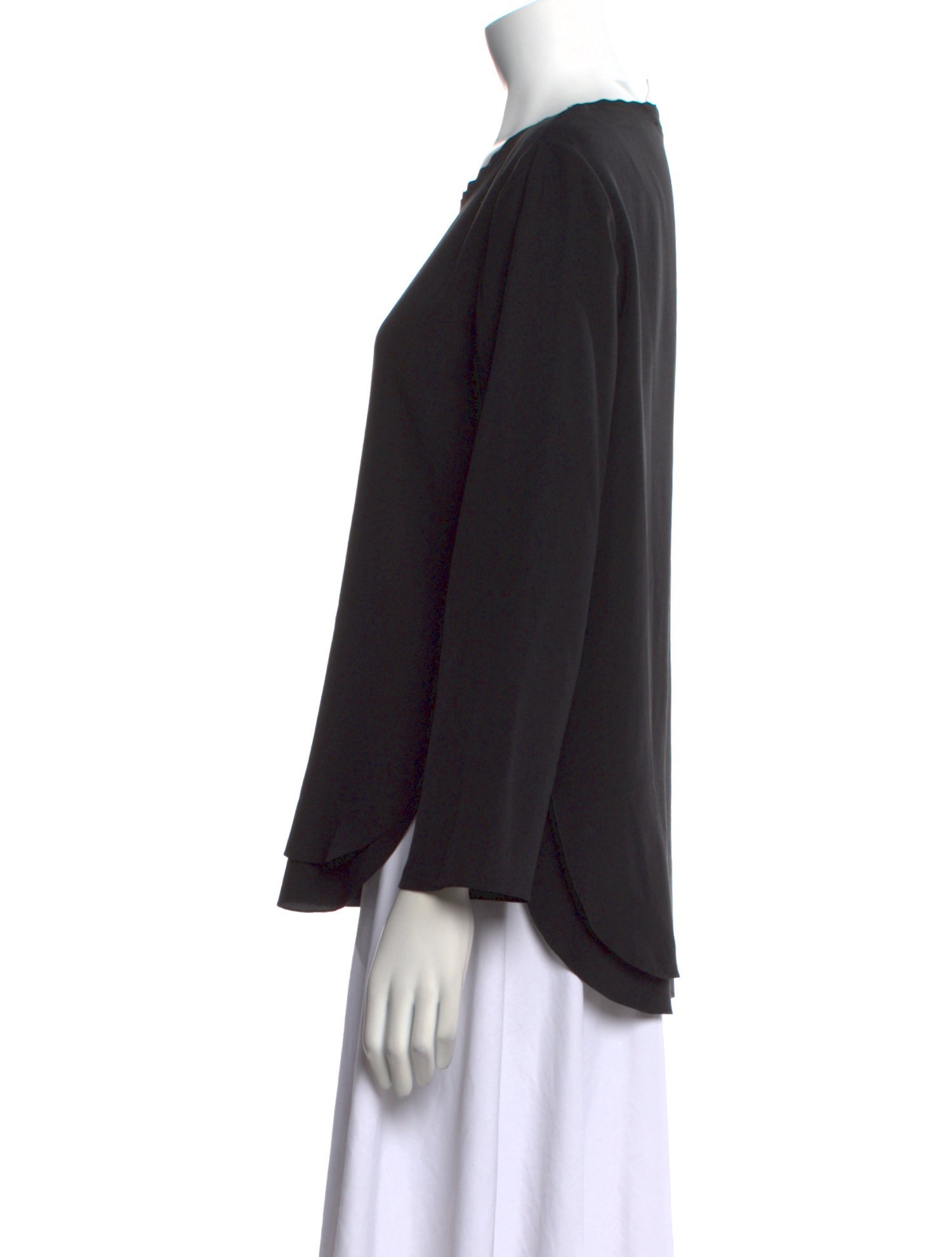 Chloé Silk Scoop Neck Blouse