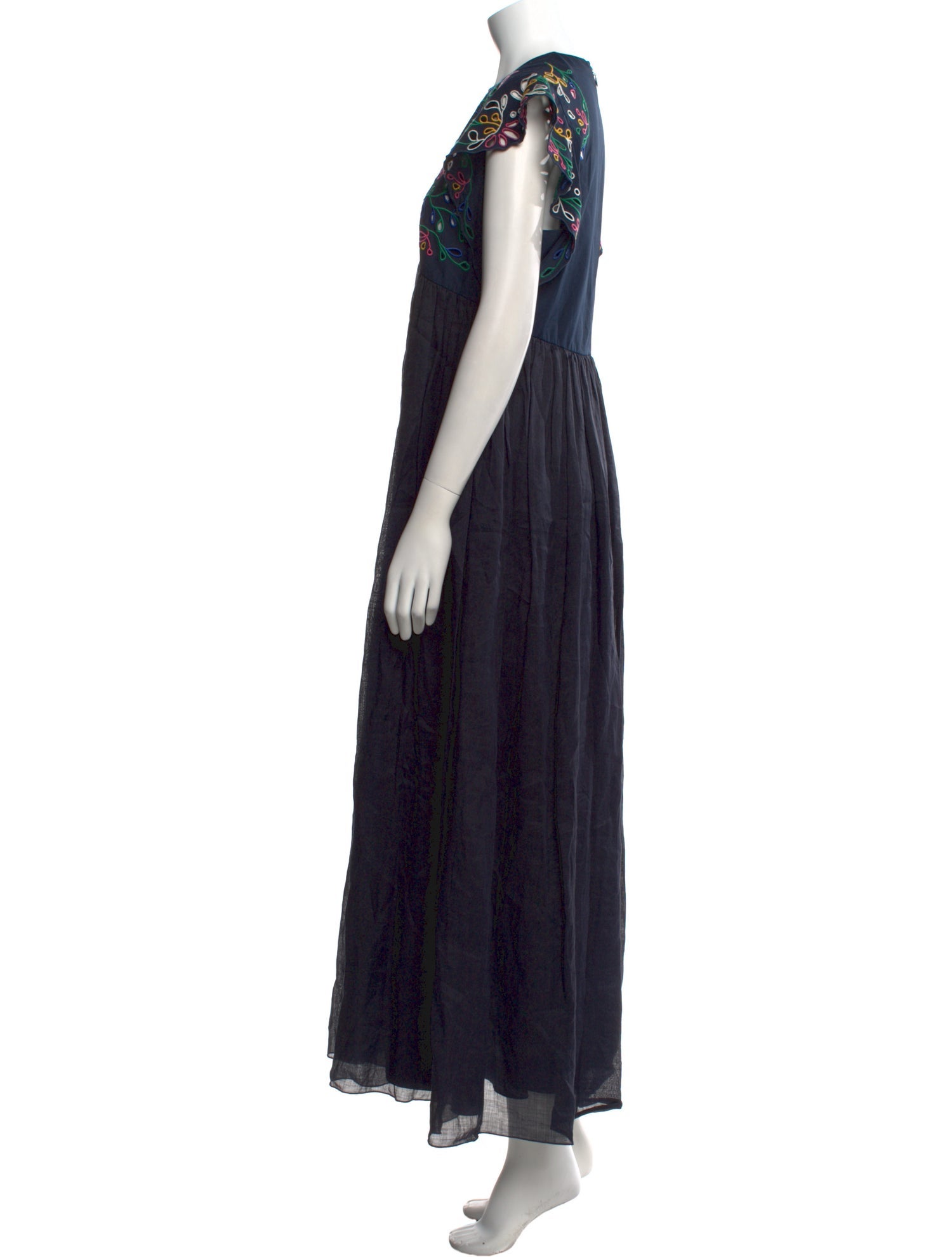 Chloé Lace Pattern Long Dress