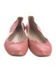 Chloé Leather Scalloped Accent Ballet Flats