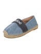 Chloé Denim Grosgrain Trim Espadrilles