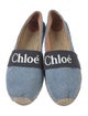 Chloé Denim Grosgrain Trim Espadrilles