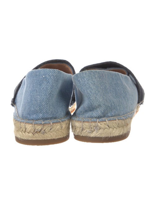 Chloé Denim Grosgrain Trim Espadrilles
