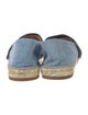 Chloé Denim Grosgrain Trim Espadrilles