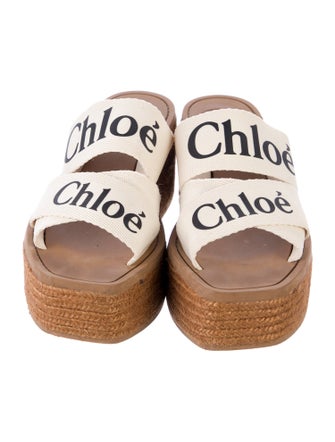 Chloé Canvas Graphic Print Espadrilles
