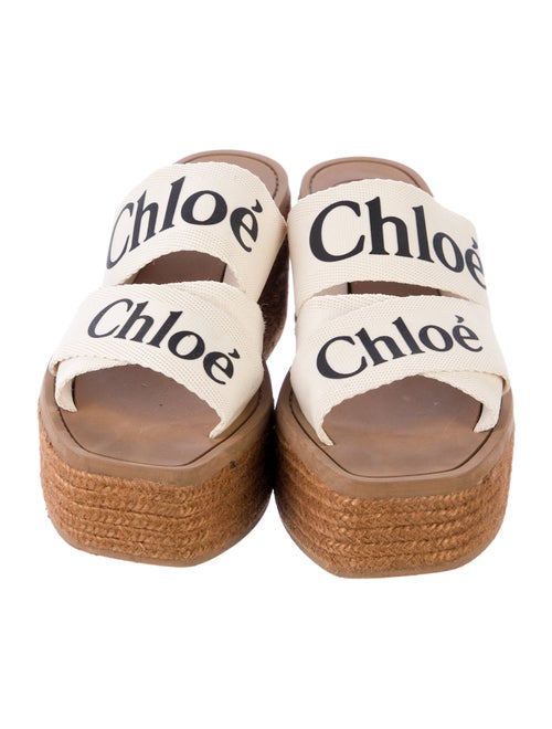 Chloé Canvas Graphic Print Espadrilles
