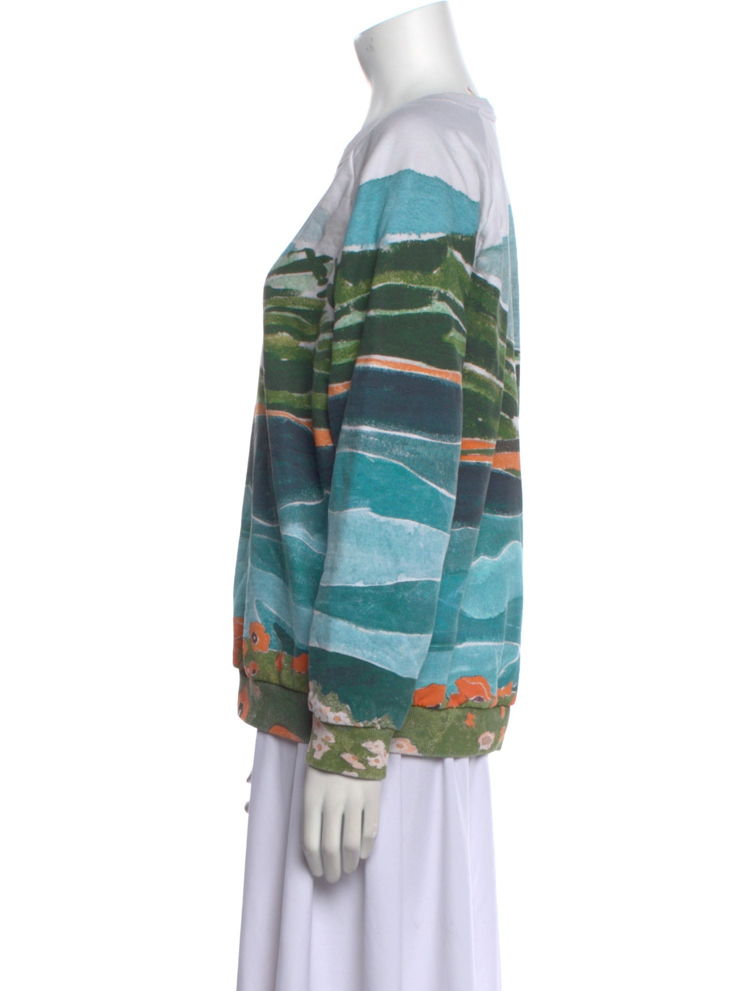 Chloé Printed Crew Neck Sweatshirt