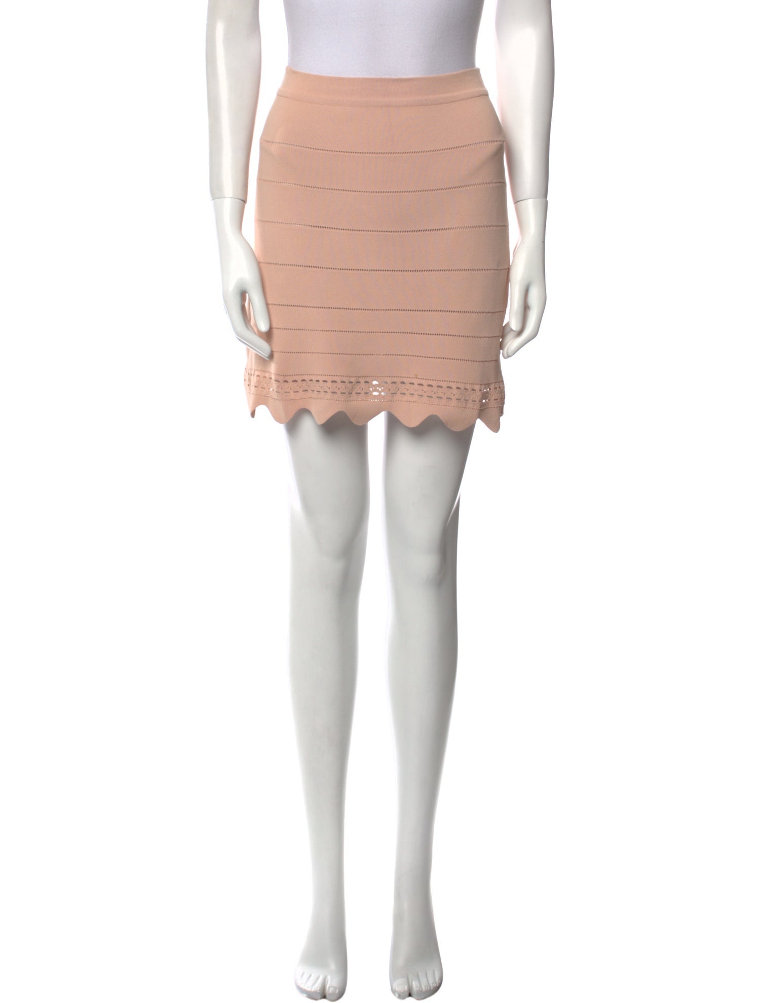 Chloé Scalloped Accent Mini Skirt