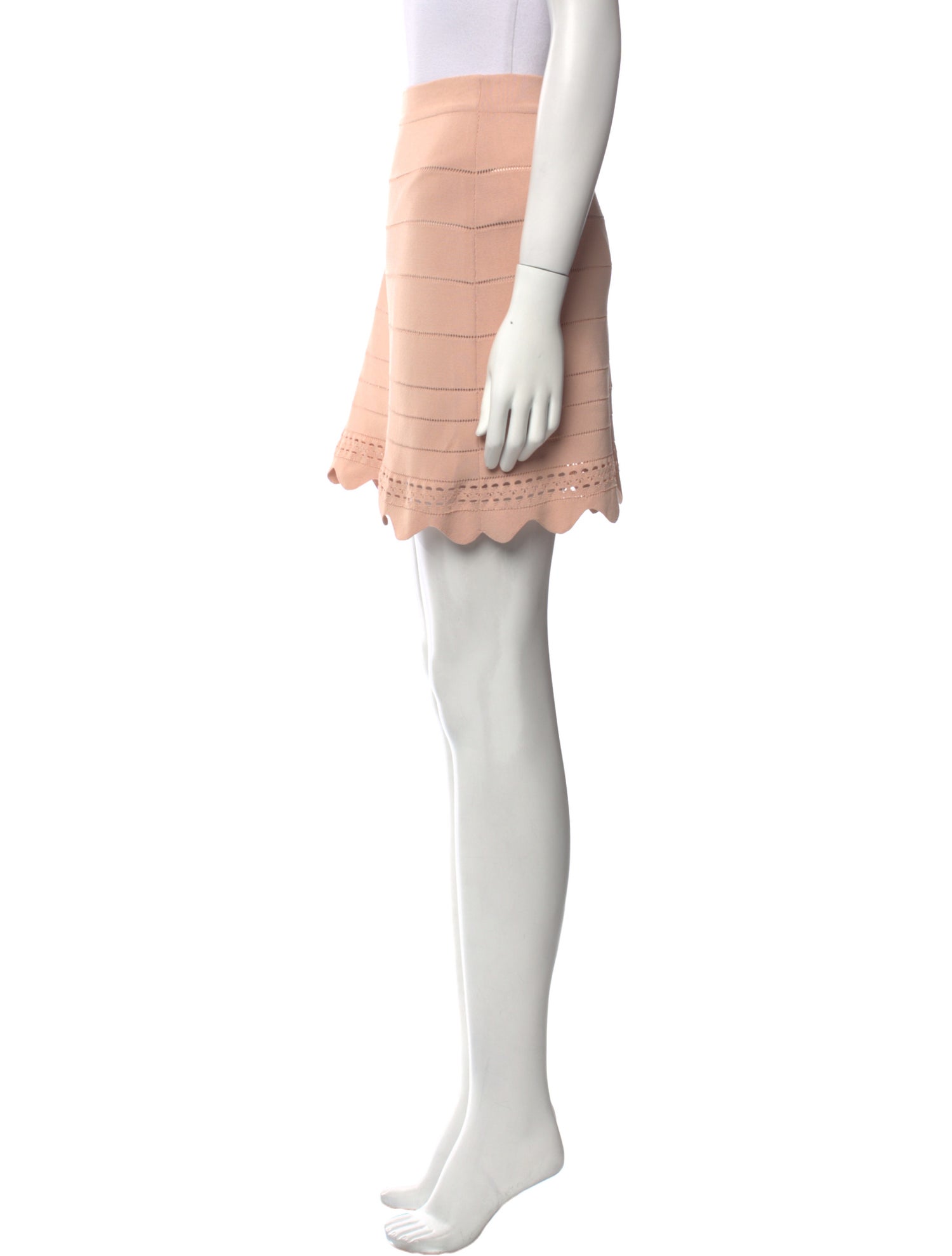 Chloé Scalloped Accent Mini Skirt