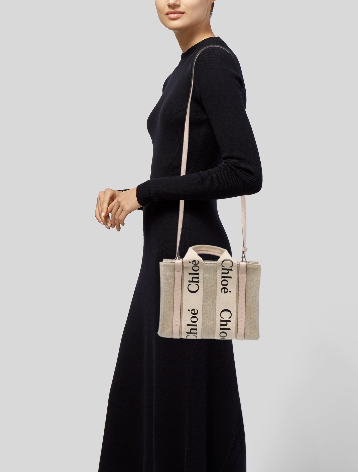 Chloé Canvas Top Handle Bag