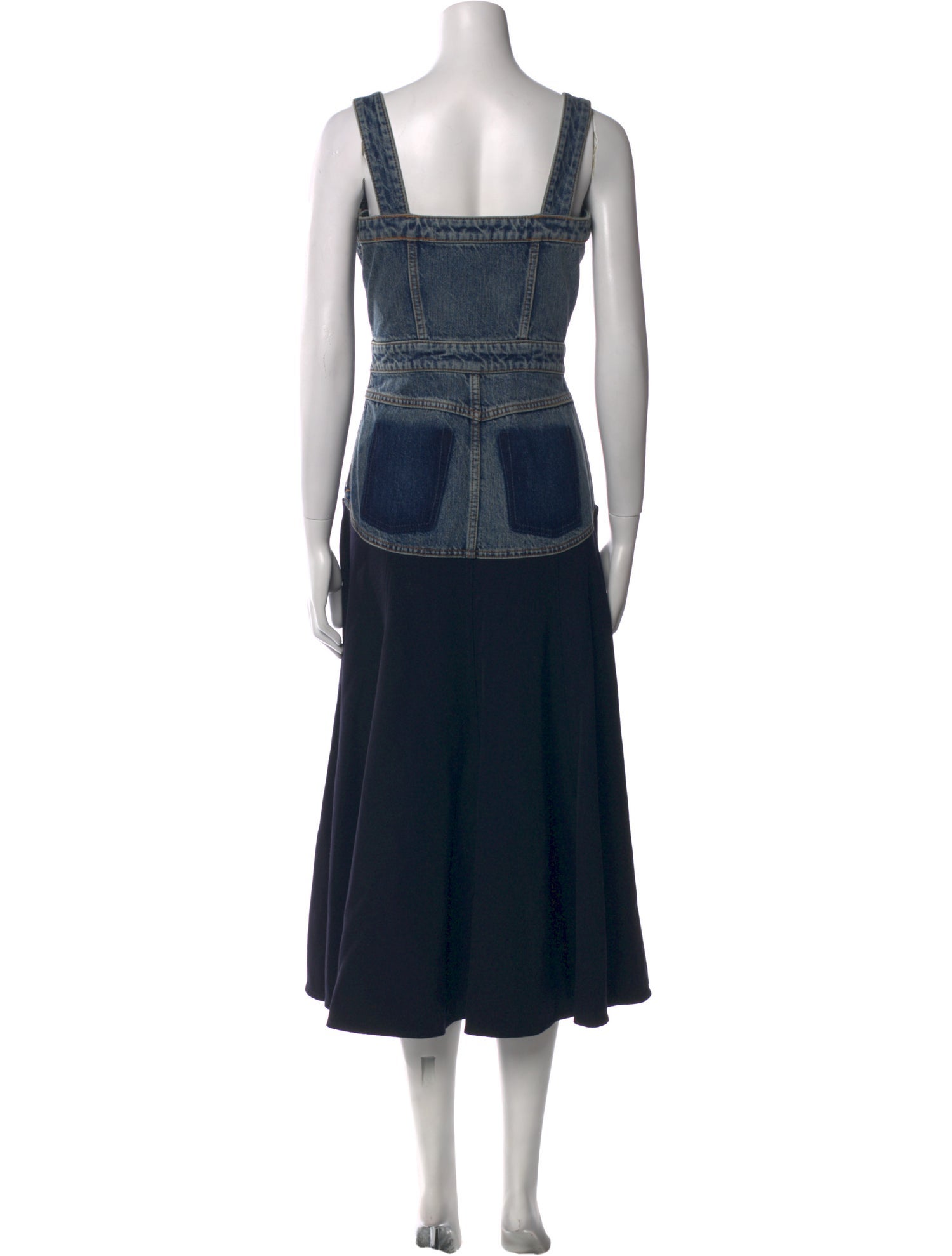 Chloé Square Neckline Long Dress