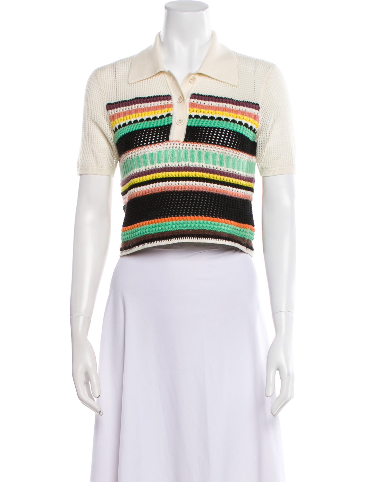 Chloé Wool Striped Polo