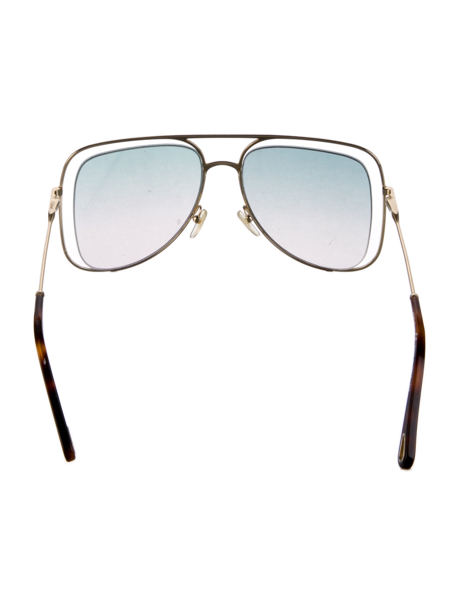 Chloé Aviator Gradient Sunglasses