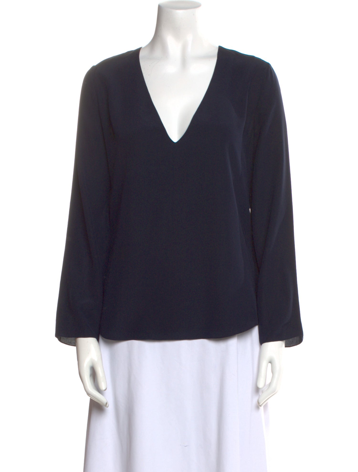 Chloé Silk V-Neck Blouse