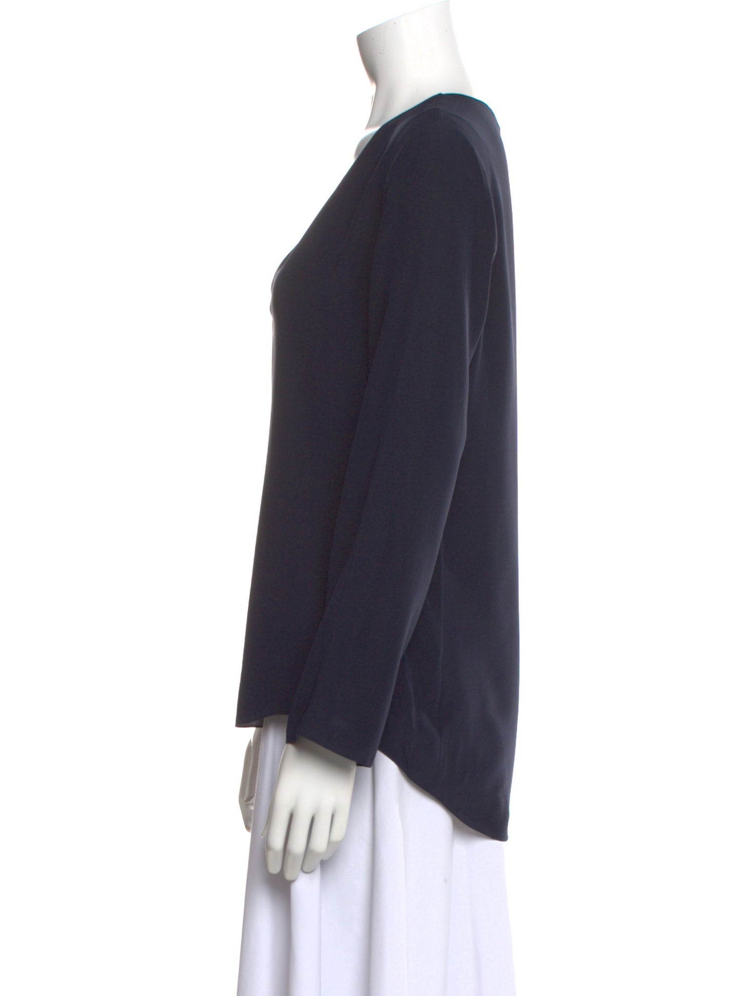 Chloé Silk V-Neck Blouse