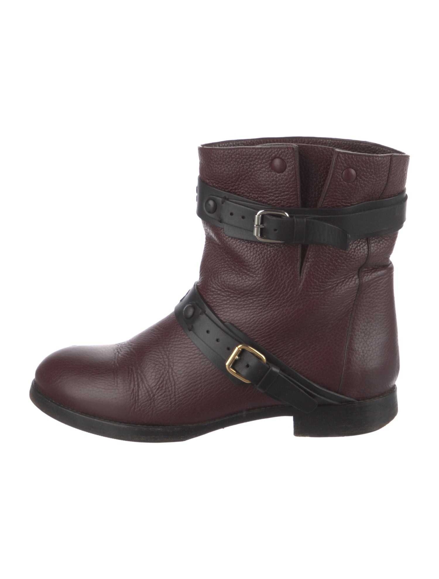Chloé Leather Moto Boots