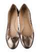 Chloé Leather Scalloped Accent Ballet Flats
