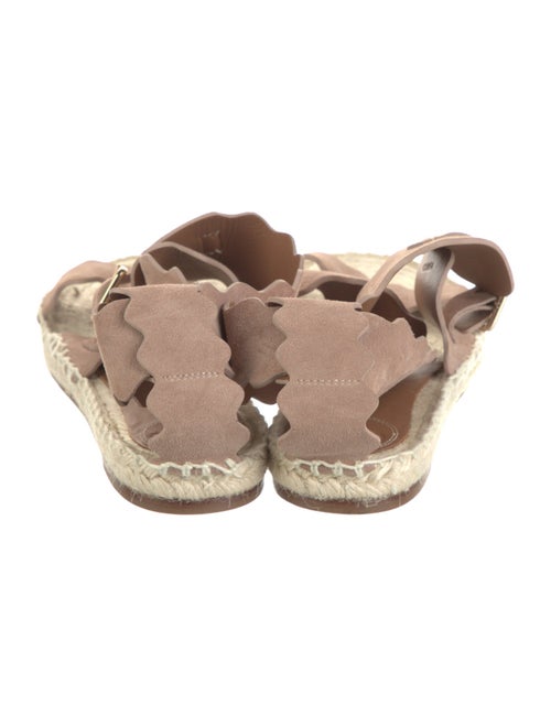 Chloé Suede Scalloped Accent Espadrilles