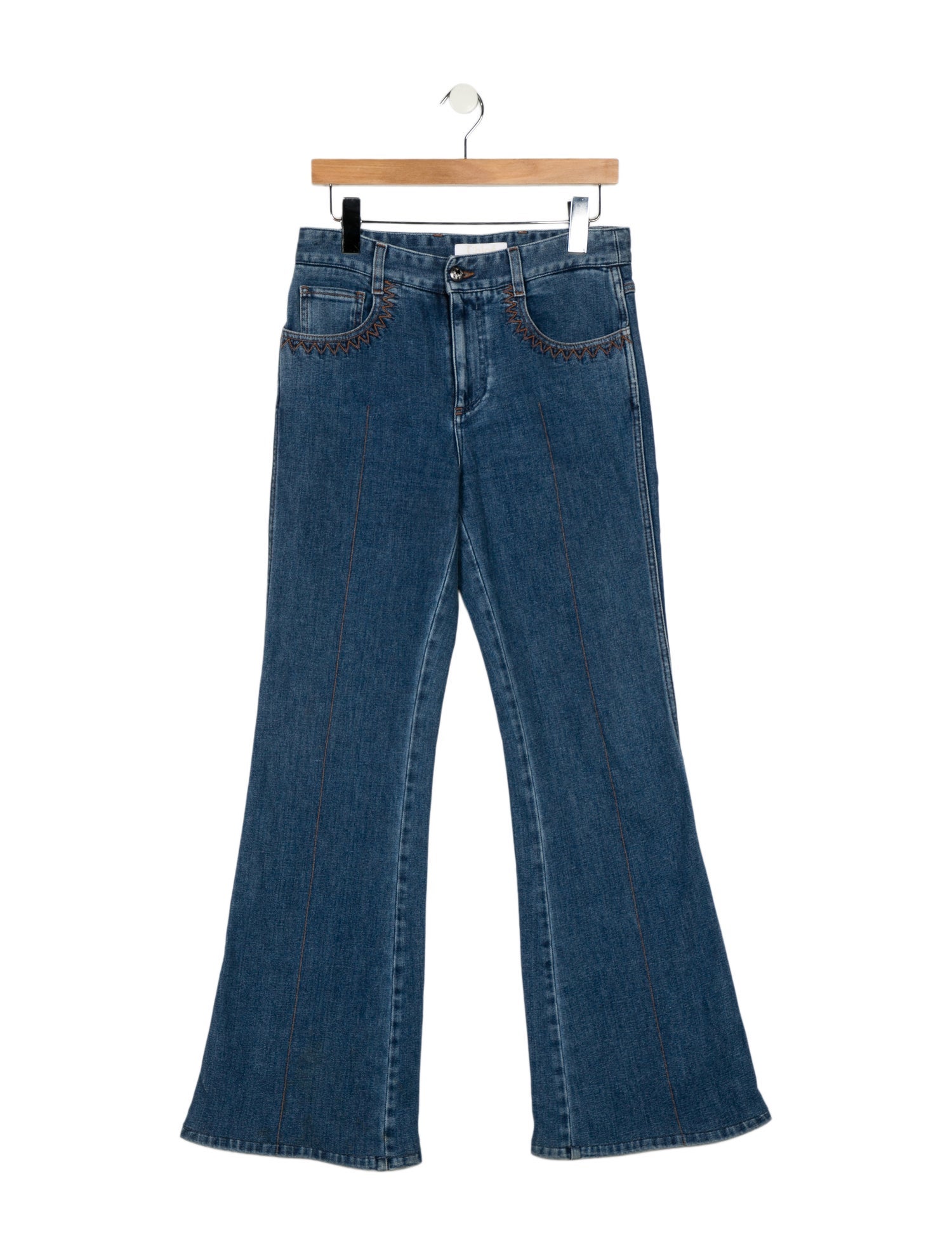 Chloé Mid-Rise Wide Leg Jeans